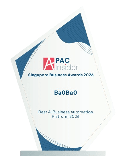 APAC Insider Singapore Business Awards 2026 - Best AI Business Automation Platform